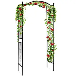 Best Choice Products 92in Steel Garden Arch Arbor Outdoor Trellis for Garden, Climbing Plants w/ Wire Lattice - Black Best Choice Products 92in Steel Garden Arch Arbor Outdoor Trellis for Garden, Climbing Plants w/ Wire Lattice - Black
