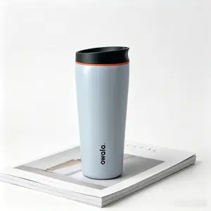 Owala 20oz Light Blue Insulated Stainless Steel Coffee Tumbler - Leakproof Slider Lid Travel Mug, Double Wall Vacuum, 24-Hour Cold Retention, BPA-Free, for Car & Outdoor Use