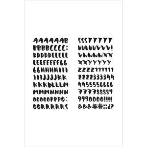 Reflection Collection Alphabet Puffy Sticker Sheets