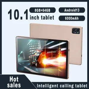 New 10.1-inch tablet with calling function, supports WIFI function, Bluetooth function, Android 13 tablet, 8GB RAM, 64GB ROM, dual cameras, high-performance tablet, 8-core chip, 6000mAh battery