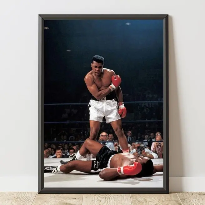 Muhammad Ali Poster, Muhammad Ali Print, Muhammad Ali Wall Art, Vintage Sport Poster, Vintage Boxing Poster, Vintage Boxing Wall Art Poster (PRODUCT DOES NOT INCLUDE FRAME)