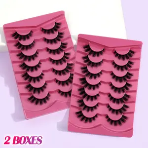 MAGEFY 14 Pairs False Eyelashes – Fluffy, Curly, Thick & Full, Large Eyepiece, D-Degree Curling for Party, Everyday, Travel & Manga Style – Natural and Dramatic Looks