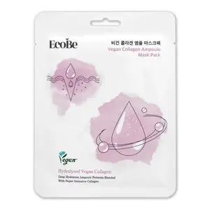 EcoBe Vegan Collagen Ampoule Mask Skin Firming - 10 pcs