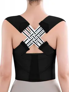 Unisex Sports Shapewear, Invisible Comfort Design, Breathable Back Trainer, Adjustable Posture Support, Supportive Open Shoulder for Office Wear and Fitness, Posture Strap