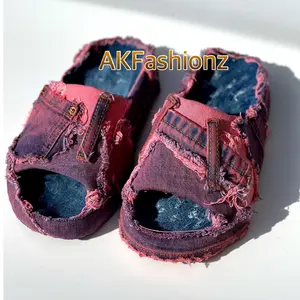 Pink Distressed Denim Pink Distressed Denim