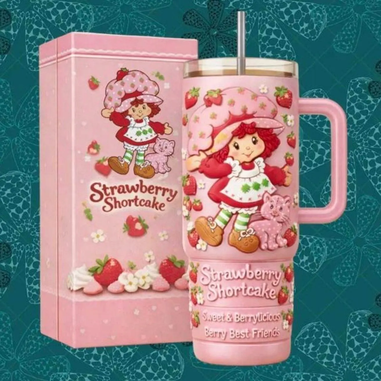 Strawberry Shortcake Sweet And Berrylicious Character Travel Tumbler