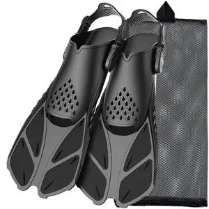 Adjustable Diving Fins, 1 Set Lightweight Swimming Fins, Swimming Accessories for Adults, Water Sports Equipment for Swimming