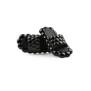 Jasmyne Black Bubble Slides