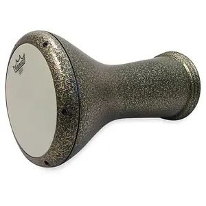 17" Gold Metal GEF Darbuka With Remo Renaissance Drum Head