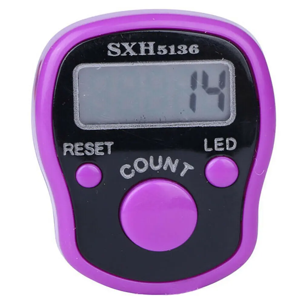 Buddha Finger Counter Ring, Electronic Smart Counter, Carry Electronic Finger Counter for Muslims Pray Knitting Track Golf Lap Prayer,Buddhist Meditation, Relaxation,Active Fingers