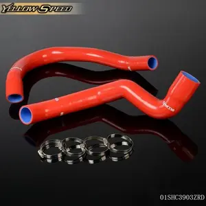 Fit For 1991-2001 Jeep Cherokee XJ 4.0 l6/ Silicone Radiator Hose Kit Red 2PCS