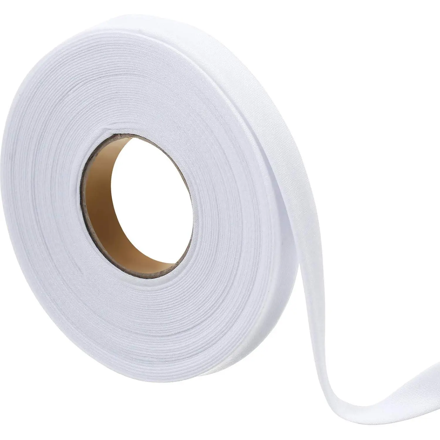 1/2 Inch Double Fold Bias Tape Bias Binding Wide Fold Cotton Tape for Sewing Seaming Hemming Piping Quilting Projects (White,10 Yards)