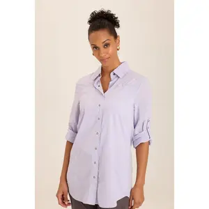 Reporter Soft Voile Button-Down Blouse