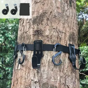 Tree Stand Straps Bow Hanger with Metal Hooks, High Loading Saddle Hunting Accessories, Gear Hanger for Hunting, Hiking, Camping with Storage Bag