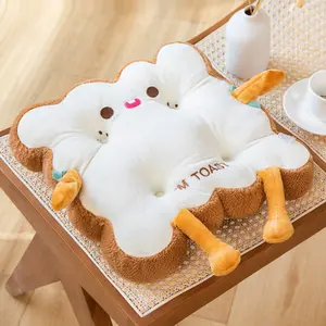 Toast Pattern Floor Pillow 🥪🛋️ - Cute Washable Home Decorative Cushion Decorative Pillow, Ideal for Sofa/Bedroom, Black Friday Deal: Perfect Halloween/Christmas/New Year/Housewarming Gift 🎁