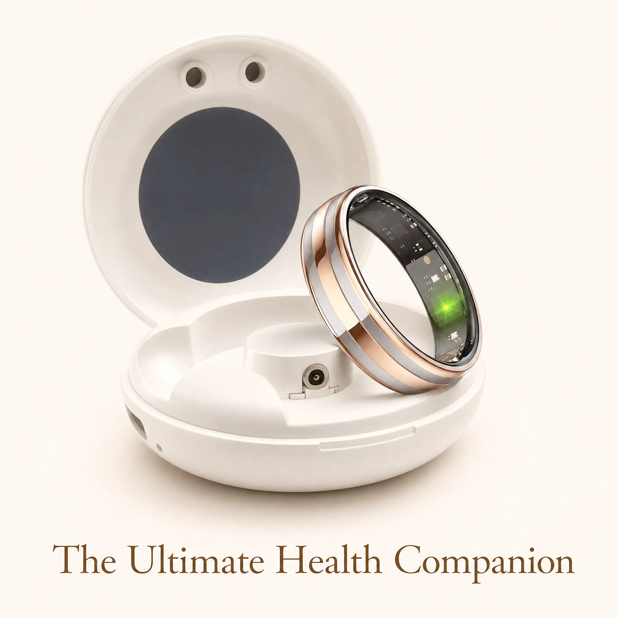 Women's 6.3mm Thin Summerwins Wearable Smart Ring - Waterproof Bluetooth High-Tech Health Monitoring Tracker with Heart Rate, Body Temperature Detection, Android Compatibility, Motion Multi-Mode Sensors, No Subscription, Remote Monitoring, Health Monitori