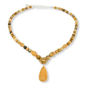 Mine Finds by Jay King Australian Dendritic Opal Sterling Silver 18" Necklace