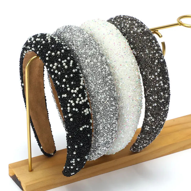 Zara Rhinestone Headband Black zara rhinestone headband - TikTok Shop main image 4