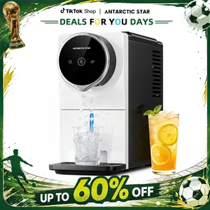 Antarctic Star Nugget Ice Maker Countertop – Crunchy Chewable Ice in Minutes, Auto Ice Dispense, Self-Cleaning, Touchscreen, 33Lbs/Day Portable Pellet Ice Machine for Home, Kitchen, Office & Party