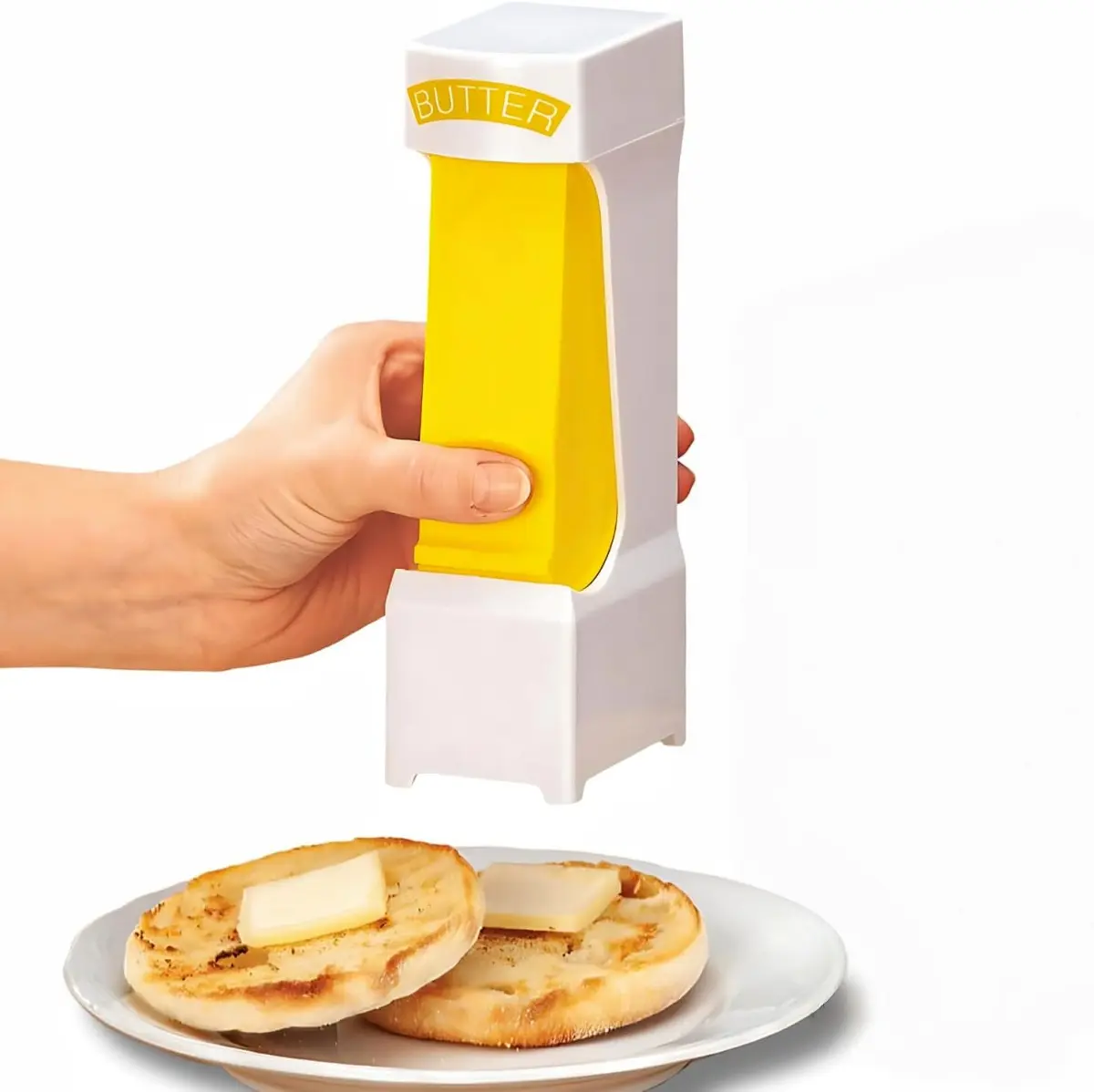 One Click Butter Cutter with Stainless Steel Blade - Kitchen Gadget for Slicing Cheese, Fruits & Vegetables - Effortless Measuring for Baking & Cooking