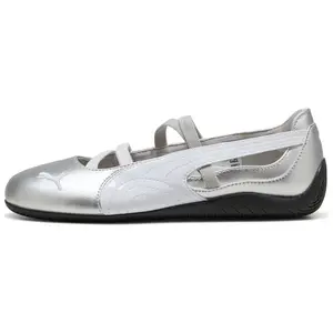 PUMA Speedcat Ballet Flat Low-Top Mary Jane Shoes for Women in Liquid Silver Trending Shoes, House White Official Shoes to Get / Maison Mihara