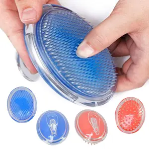 MABUA 2 Pieces of Exfoliating Head, Body, Armpit, and Facial Ingrown Hair Brush Treatment (Soft Brush), Available in Hard Bristle