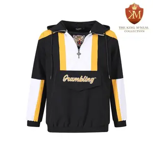 Grambling Black Windbreaker Tech Pullover Grambling Black Windbreaker Tech Pullover