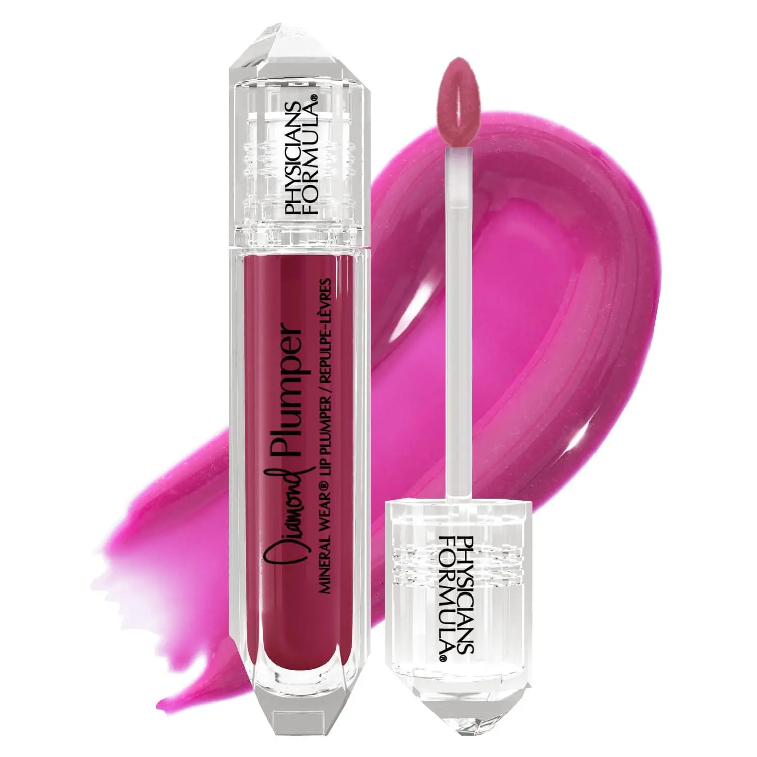 Physicians Formula Mineral Wear Diamond Lip Plumper Gloss, Dermatologist Tested, Light Pink Princess Cut