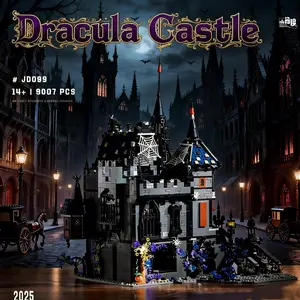 Creative Vampire Dracula Castle Horror House Building Block Set Moc Medieval Street Scene Toy Christmas Gift 3007 Pieces