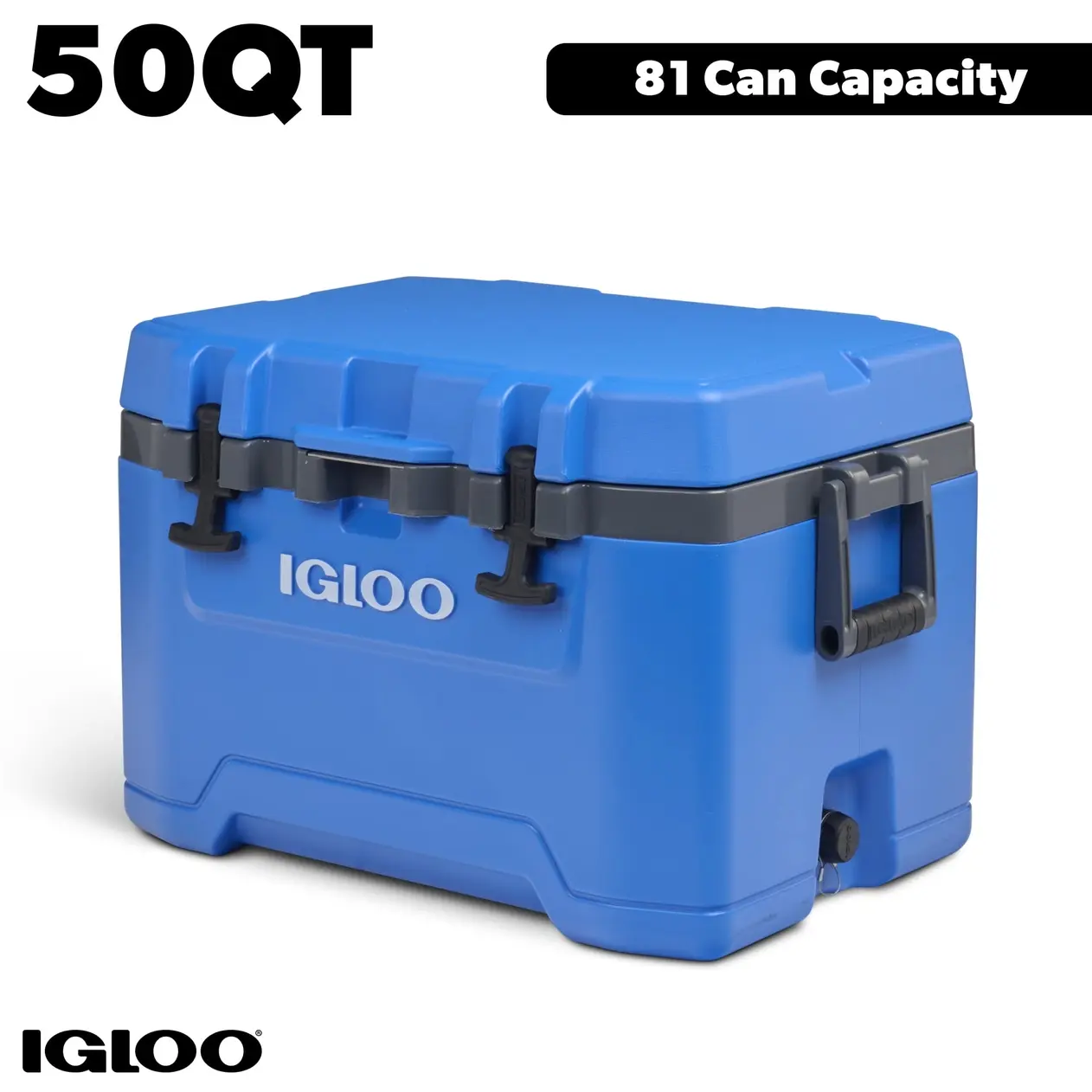 Igloo 50 QT Overland Ice Chest Cooler, Blue