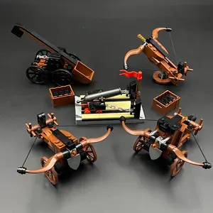 Medieval Military Scene Building Blocks, 1 Set DIY Ancient Siege Equipment, Diy Engineering Model, Building Block Toys, Classroom Prizes, Party Gifts