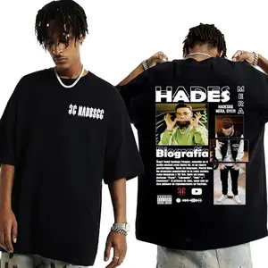 Rapper Hades 66 Mera Dye Album Merch T Shirts for Men Women Vintage Hip Hop Punk Style Short Sleeve T-shirt Streetwear  C809 VV1