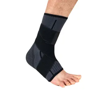 1 Pair Ankle Braces for Men & Women, Ankle Compression Sleeve Plantar Fasciitis Brace Plantar Fasciitis Relief, Arch Support Socks Ankle Brace for Sprained Ankle (Black, Medium)