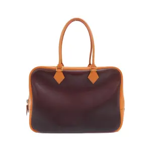 Pre-owned HERMÈS Calfskin Shoulder Bags Hermes Plume32 Amazonia Gulliver handbag