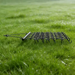 4x5.6ft Drag Harrow with Chain for ATV Lawn Rake Landscape Leveling and Soil Cultivation