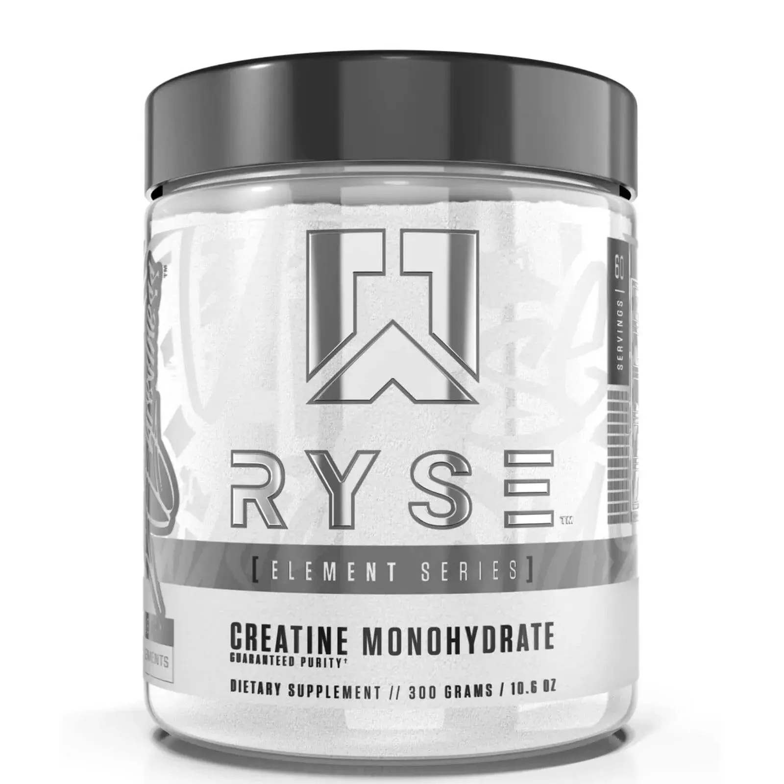 RYSE Element Series Pure Creatine Monohydrate Powder, 300g, 60 Servings, Unflavored Fitness Nutrition Supplement