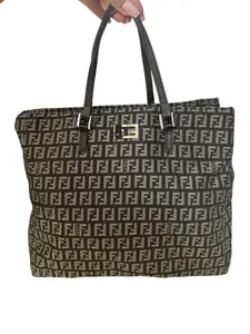 Pre-owned FENDI Canvas Shoulder Bags Zucca Tote