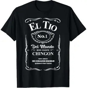 Premium El Tio No 1 Mundo T-Shirt With High Quality Print Soft Comfortable Fabric And Simple Practical Design Crafted In USA