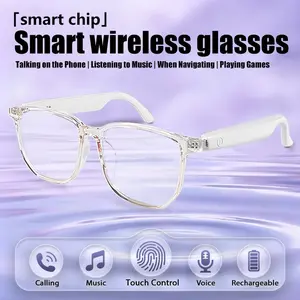 Koipsse Smart Glasses, Multifunctional Smart Glasses, Dual Touch Wireless Connection, anti blue light, Bluetooth-compatible Earphones, Call & Music, Unisex, Wireless Eyewear, Office Gift