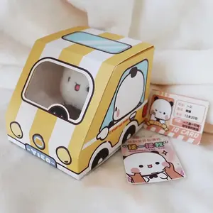 Cute Cartoon Bubu Dudu Panda Yier Keychain Toy Bear Plushie Doll Kids Birthday Gifts Kawaii Soft Stuffed Toys Birthday Girl