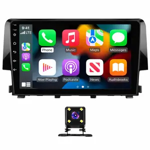 9" Car Stereo for 2016–2020 Honda Civic – Compatible with Wireless CarPlay & Android Auto, 2GB+32GB, AHD Backup Camera, GPS, Mic carplay screen for car