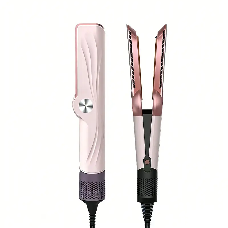 2-in-1 Hair Straightener & Wet-to-Dry Blow Dryer with LCD Display, Adjustable Temp, Fast-Heating, High-Speed Airflow, 200M Negative Ions for 1A-3C (12-32in) Hair, Salon-Quality Straightening Tool, Mother's Day Gift, Hair Straighteners