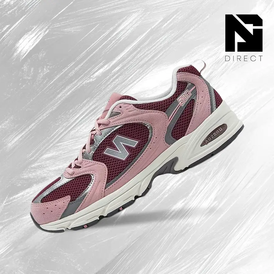 New Balance MR530PG Unisex Pink Moon Burgundy Lifestyle Sneaks, Shock-Absorbent Workout Sneakers, Sports Running Shoes, Vintage Spring-Summer Gym-Streetwear Back-to-School Footwear, Casual Wear, Running Fitness Footwear