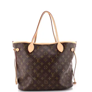Pre-owned Louis Vuitton Canvas Coated, Canvas Plain Tote Bags REBAG Neverfull Bandouliere Inside Out Monogram Canvas and Textile MM by Rebag