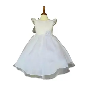 Beautiful organza dress with pin on rosette made in USA