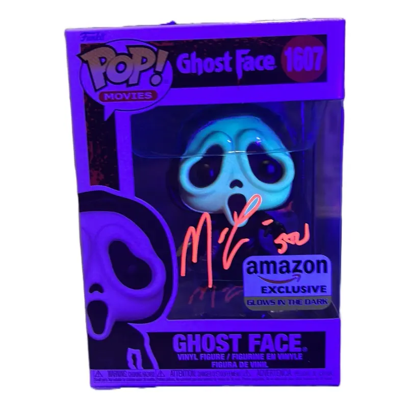 Funko Pop Vinyl Figurine - Ghostface Glow Edition, Signed by Matthew Lillard, Authentic Collectibles, Collectible Items