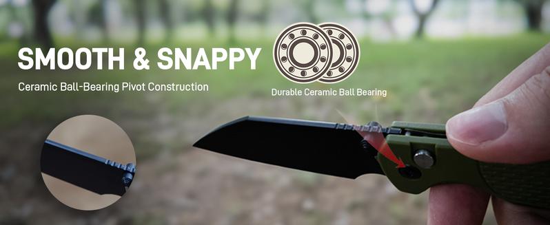 CJRB Pyrite-Light Lightweight Tools Knives J1945 AR-RPM9 Steel Blade FRN Handle Pocket Knife for Men Outdoor Survival Gear and CampingSurvival Tool