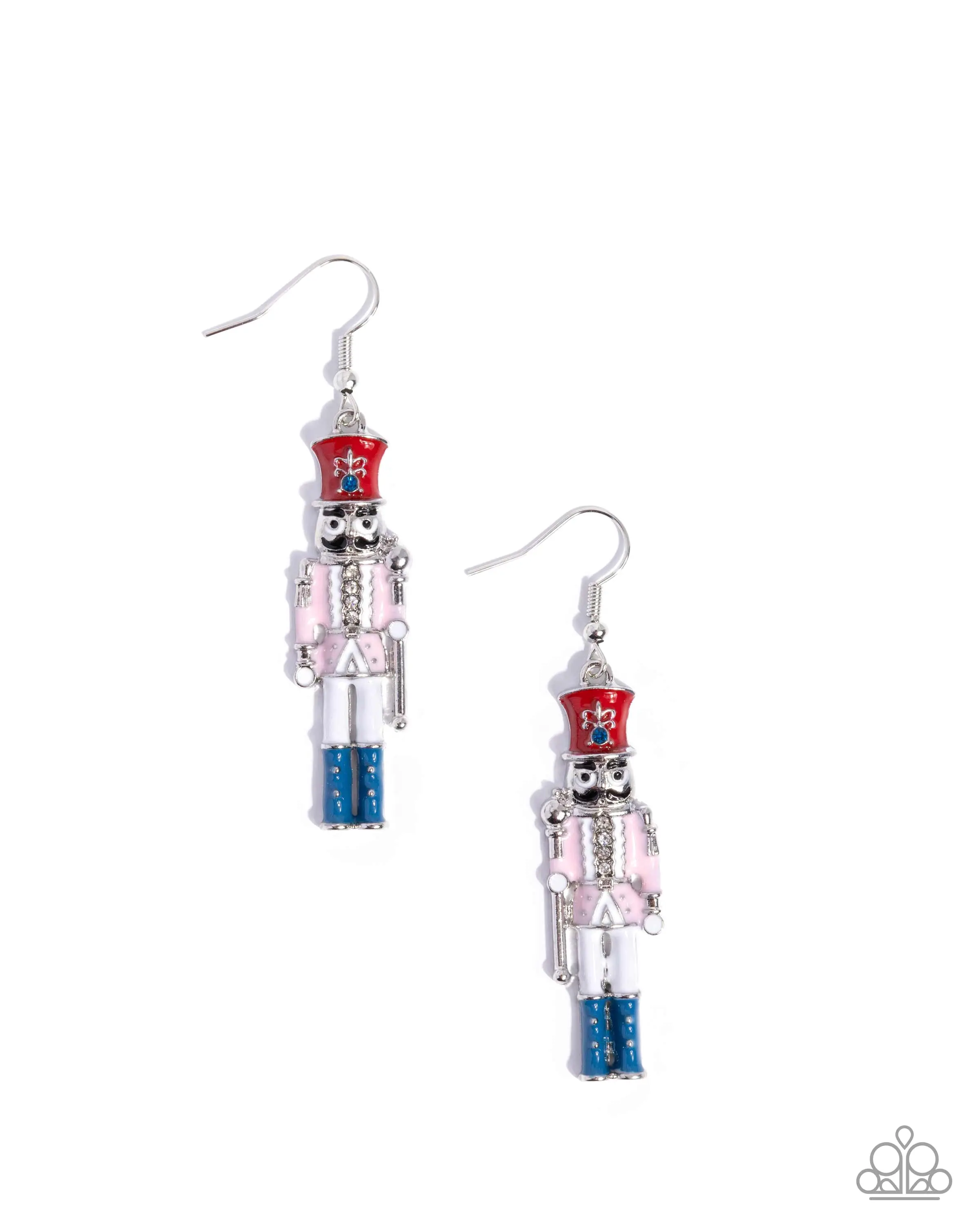 Nutcracker Nuance - Multi Color Holiday Earrings - Paparazzi