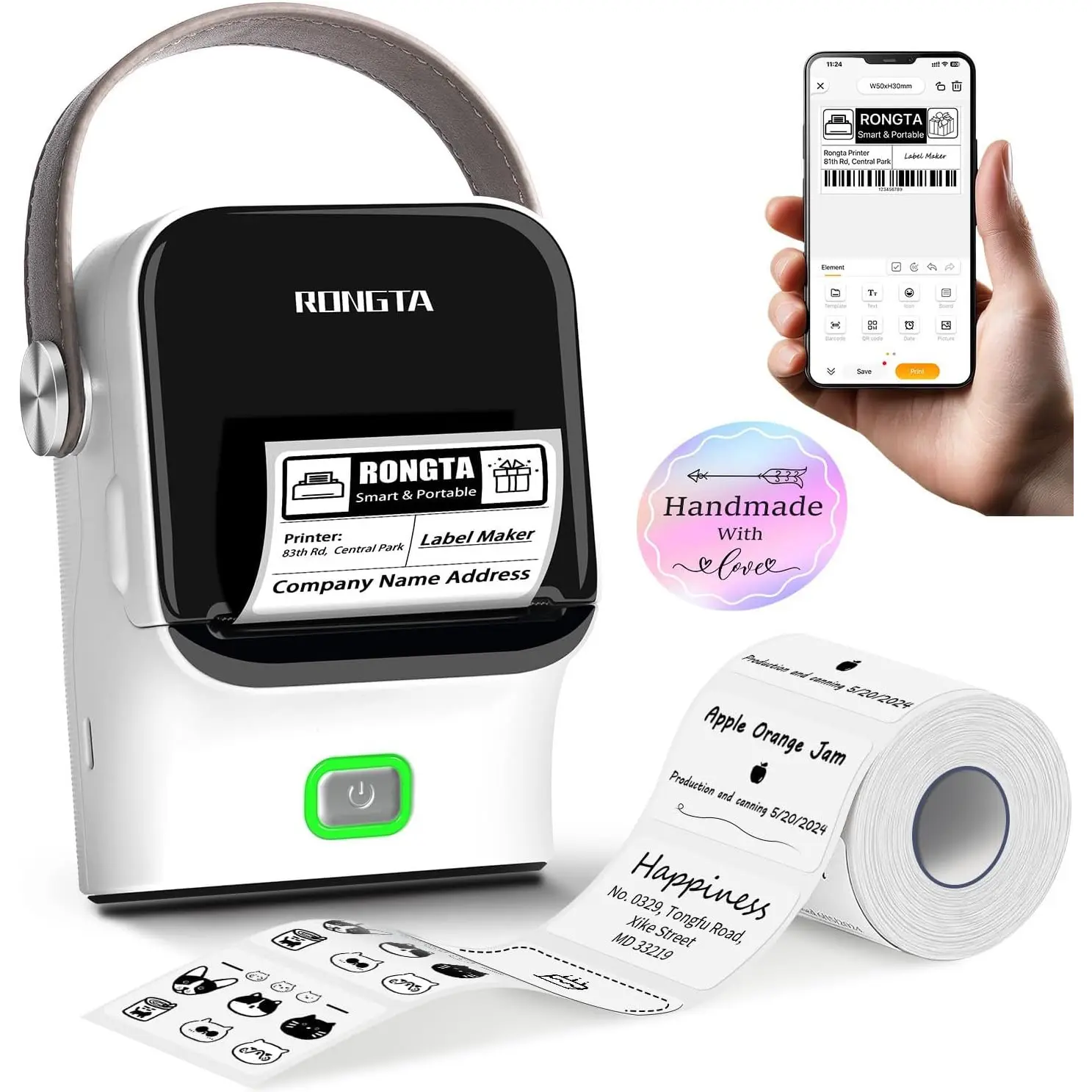 Bluetooth Label Maker Machine with Tape