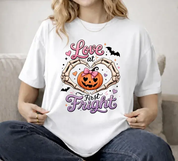 Women's Halloween T-Shirt, Trendy Halloween Graphic Tee, Cozy Fall Halloween Shirt, Skeleton Halloween Design Tee, Halloween Gift for Women Rita